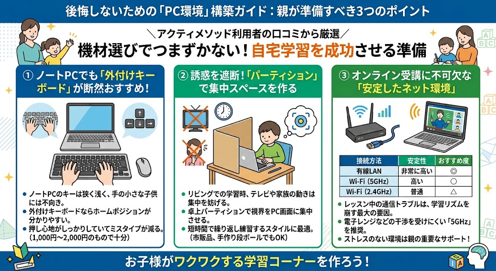 後悔しないための「PC環境」構築ガイド:親が準備すべき3つのポイント