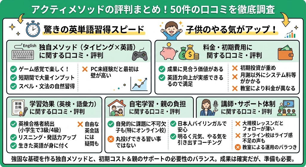 アクティメソッドの評判まとめ!実際に利用してる50件の口コミを調査した結果