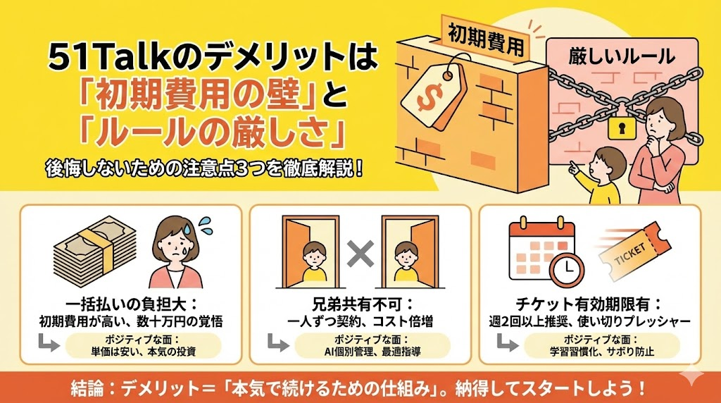 51talkのデメリット