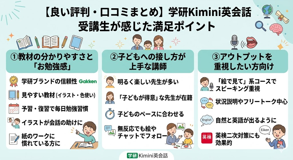 良い評判・口コミ