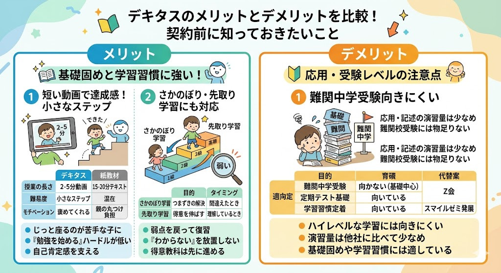 デキタスのメリットとデメリットを比較！契約前に知っておきたいこと