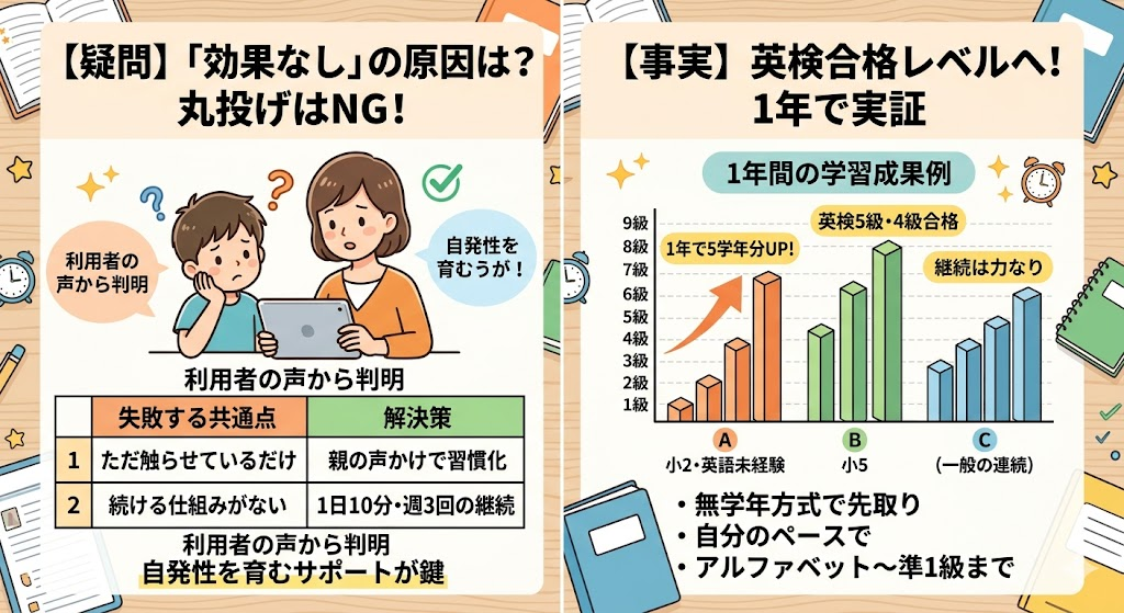 チャレンジイングリッシュは「効果なし」って本当?