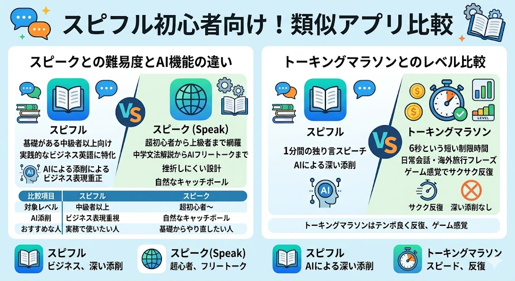 スピフル初心者向け!類似アプリ比較
