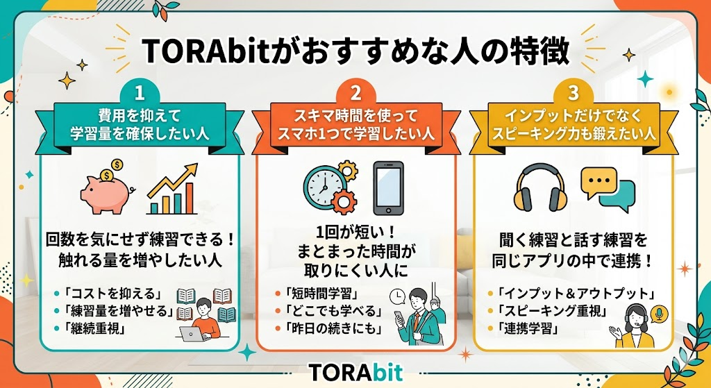 TORAbitがおすすめな人の特徴